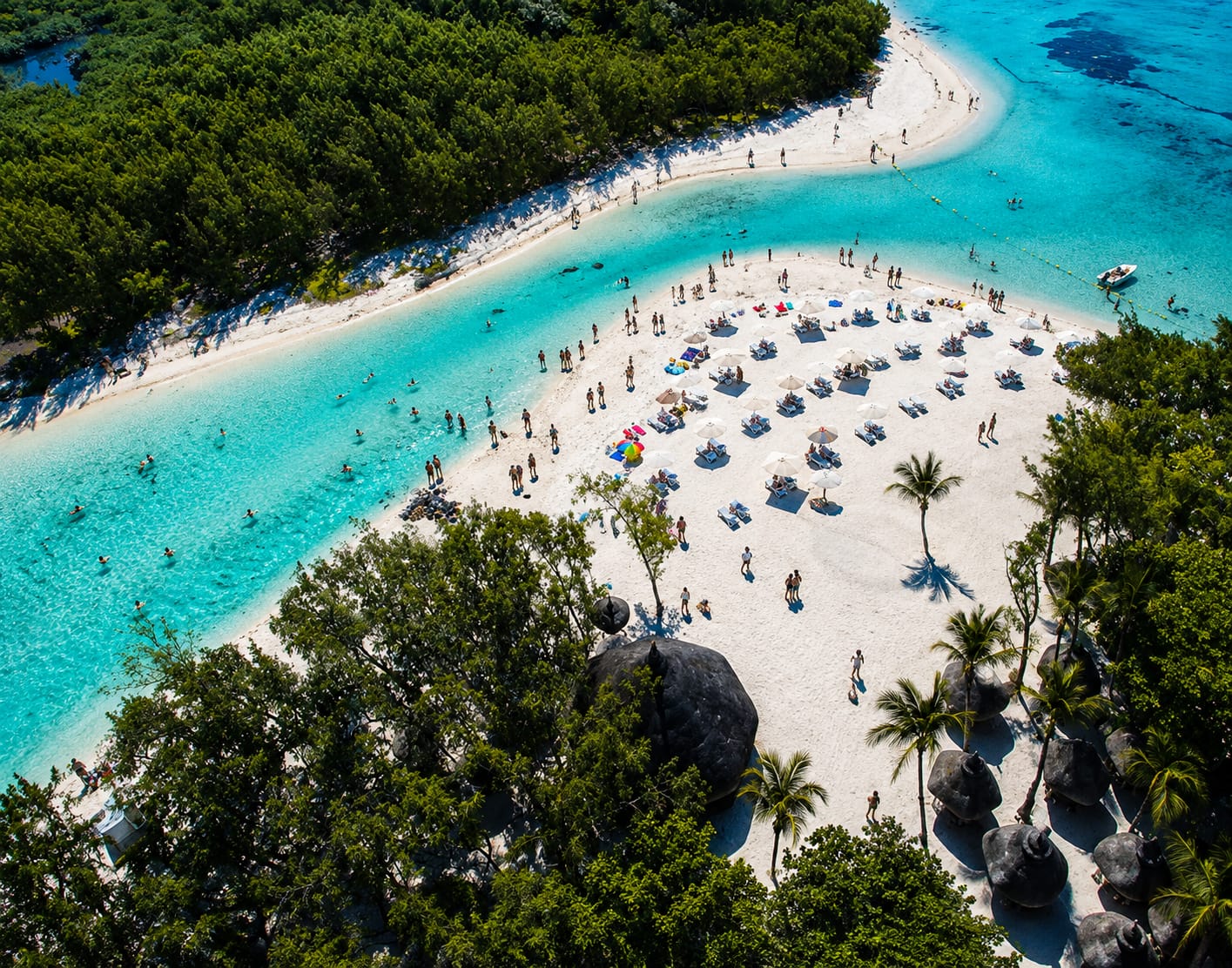 Mauritius beach and lagoon